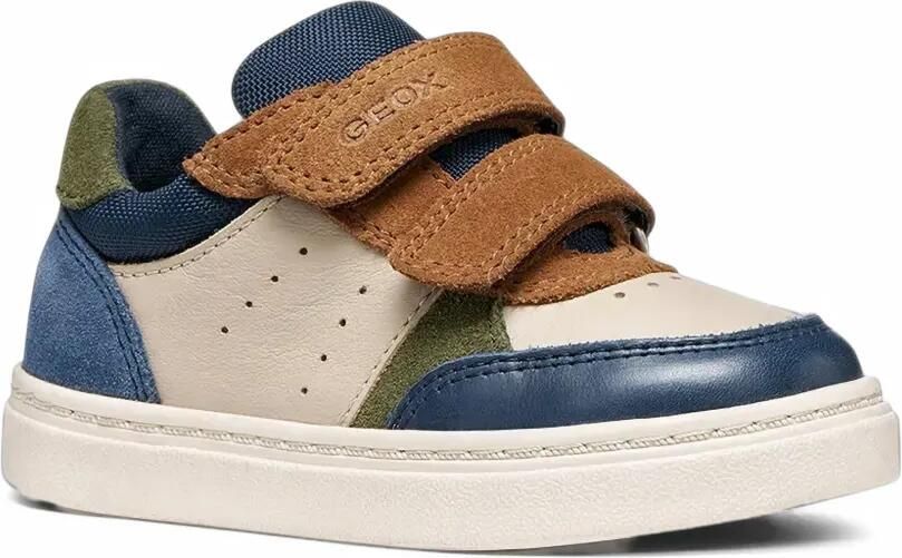 Geox Kids Nashik sneakers met klittenband Beige - Foto 4