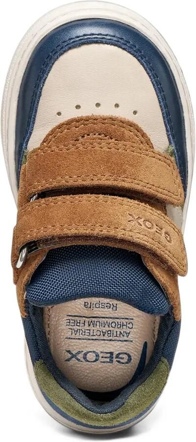 Geox Kids Nashik sneakers met klittenband Beige - Foto 5
