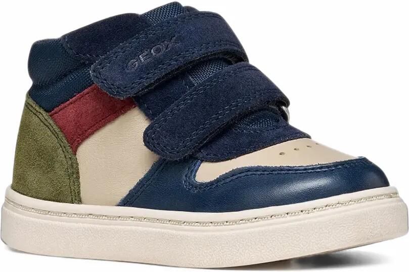 Geox Kids Nashik sneakers met klittenband Blauw
