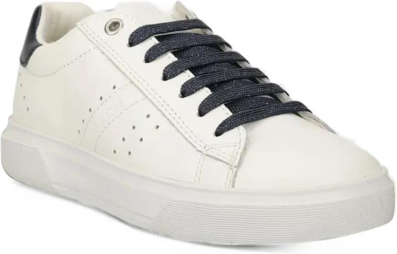 Geox Kids Nettuno perforated-detail side-zip sneakers Wit
