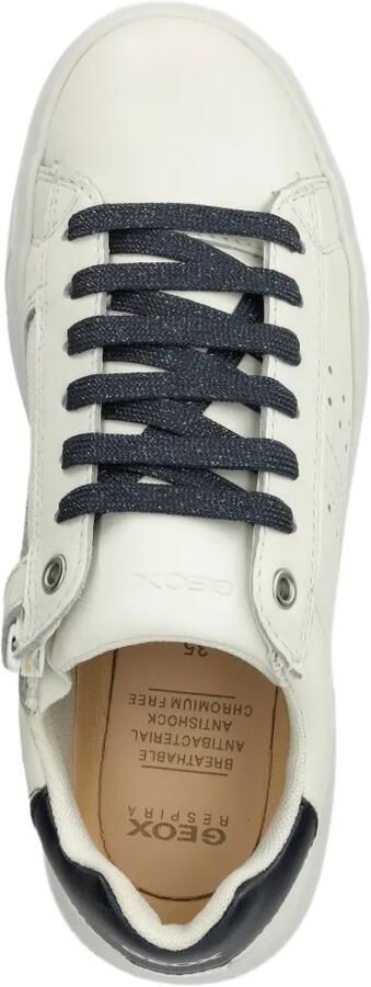 Geox Kids Nettuno sneakers met rits en geperforeerde details Wit - Foto 3