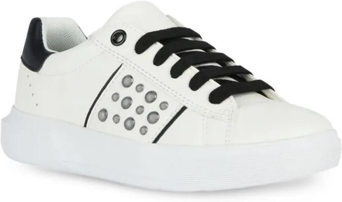Geox Kids Nettuno sneakers met studs Wit