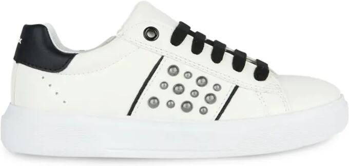 Geox Kids Nettuno sneakers met studs Wit - Foto 3