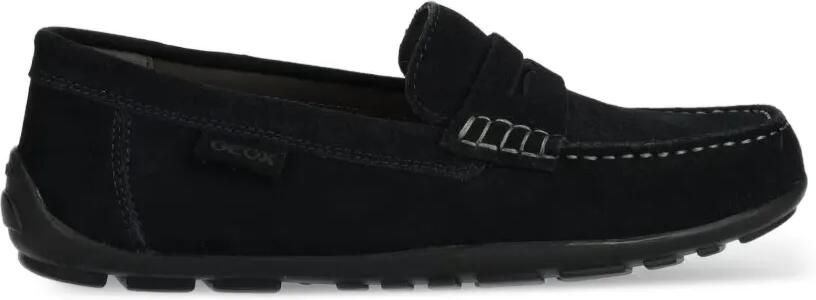 Geox Kids New Fast suède slip-on loafers Blauw - Foto 3