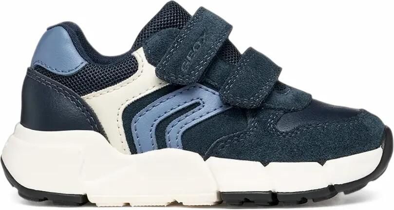 Geox Kids Sneakers met klittenband Blauw - Foto 4