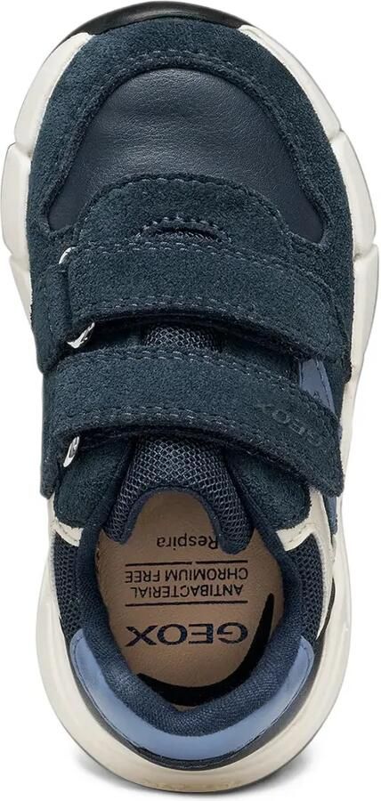 Geox Kids Sneakers met klittenband Blauw - Foto 3