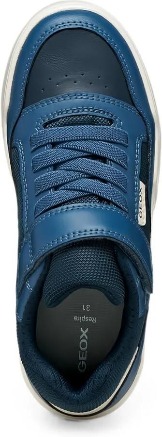 Geox Kids Perth sneakers met vlakken en klittenband Blauw - Foto 5