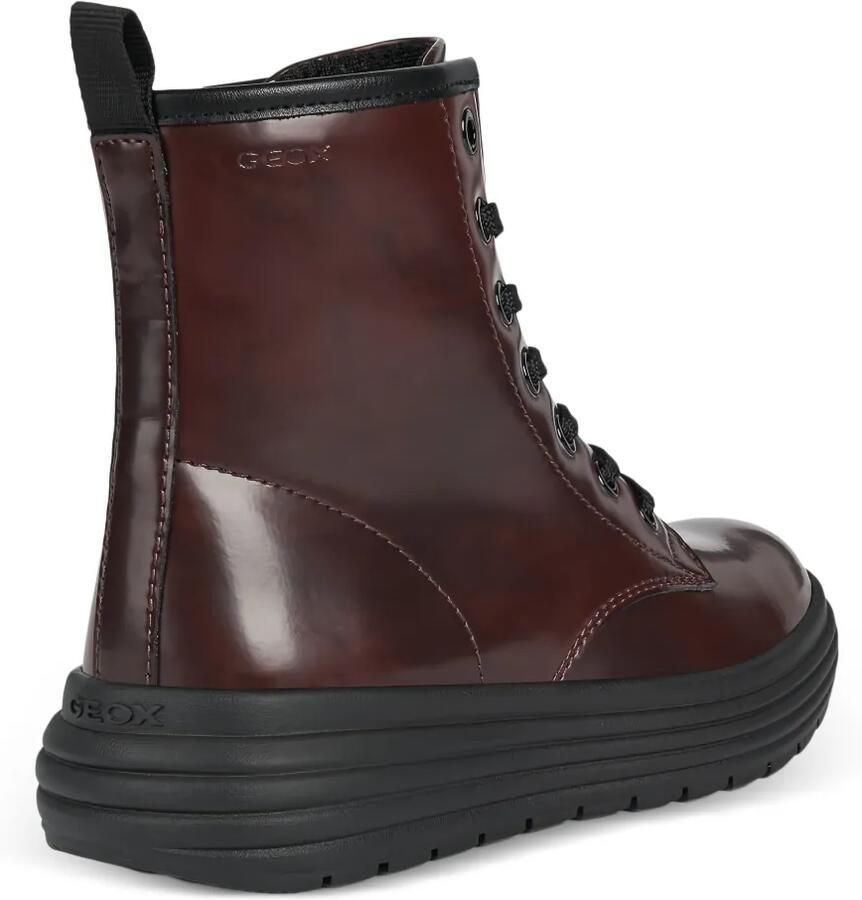 Geox Kids Phaolae leren veterlaarzen Rood - Foto 2