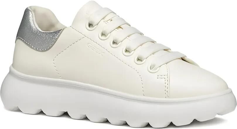 Geox Kids Puffypop leren sneakers Wit