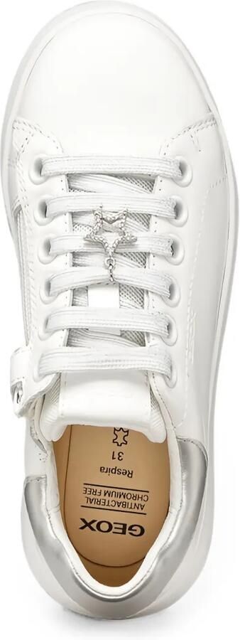 Geox Kids Puffypop leren sneakers Wit - Foto 3