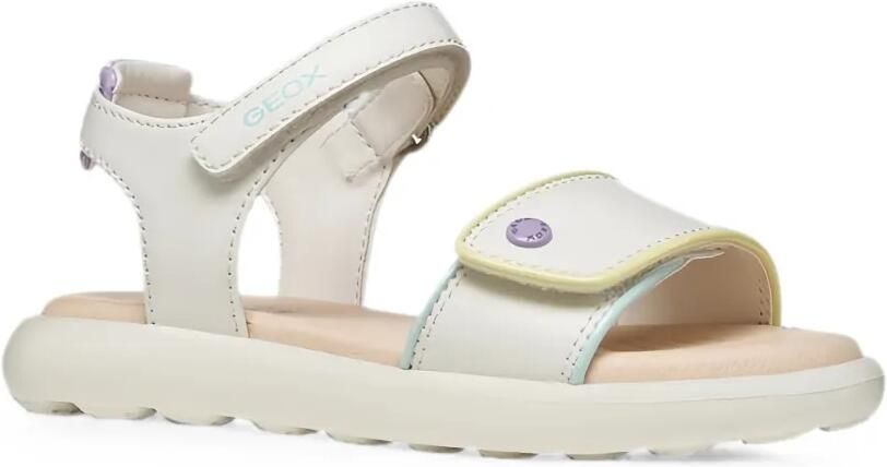 Geox Kids Puffypop sandalen met klittenband Wit