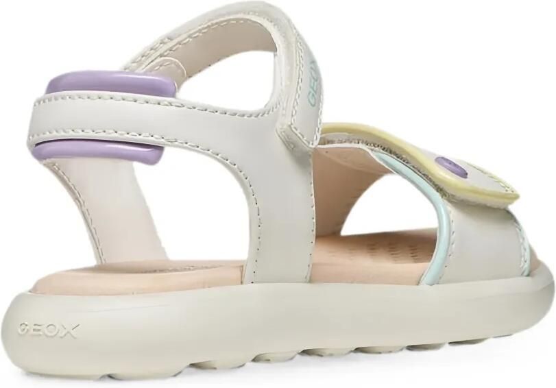 Geox Kids Puffypop sandalen met klittenband Wit - Foto 2