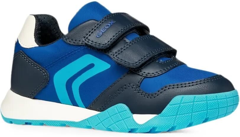 Geox Kids Rann-E sneakers met klittenband Blauw