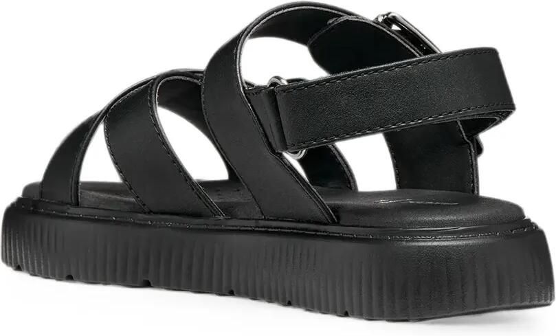 Geox Kids Sandalen met gekruiste bandjes en open neus Zwart - Foto 3