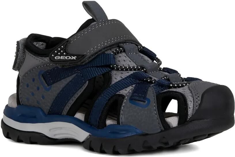 Geox Kids Sandalen met klittenband Grijs