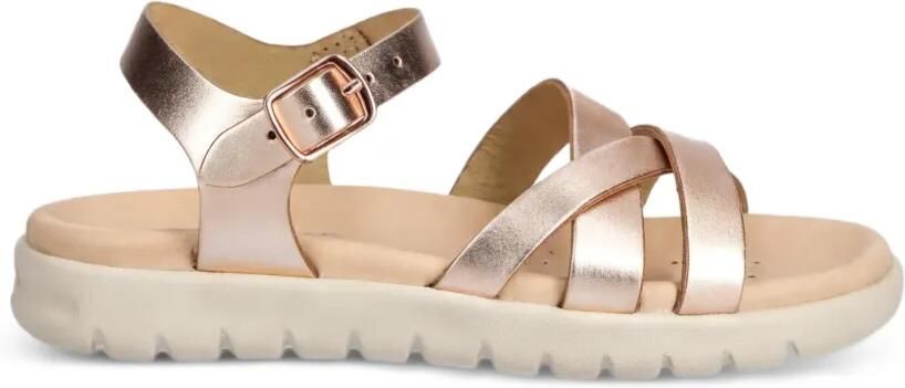 Geox Kids Sandalen met metallic bandje Roze