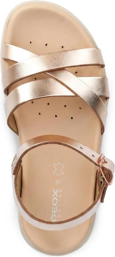 Geox Kids Sandalen met metallic bandje Roze - Foto 3