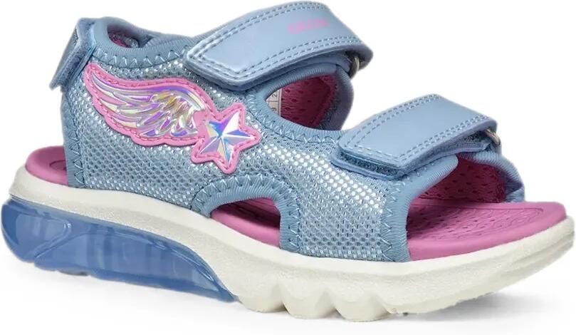 Geox Kids Sandalen met ster-applicatie Blauw