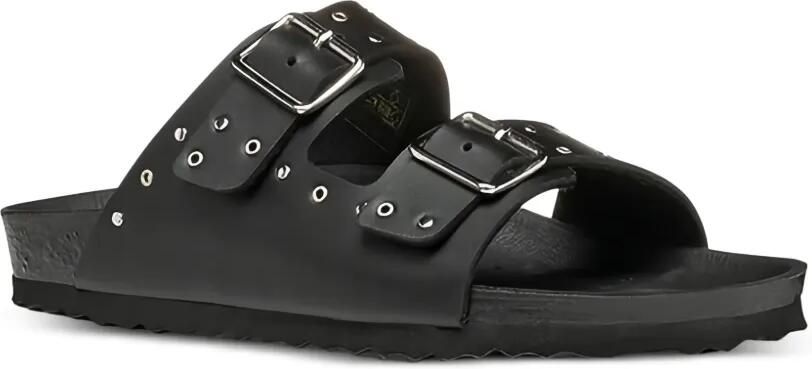 Geox Kids Sandalen verfraaid met gesp Zwart