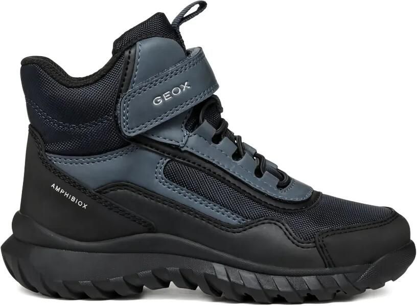 Geox Kids Simbyos high-top waterdichte sneakers Zwart