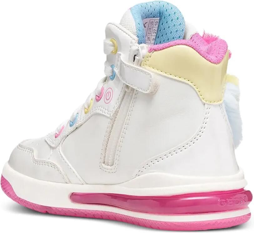 Geox Kids Sketlite lichtgevende sneakers met eenhoorn-patch Wit - Foto 2