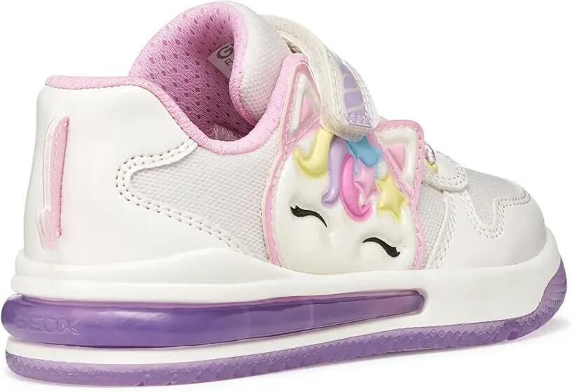 Geox Kids Sketlite sneakers met klittenband Wit - Foto 2