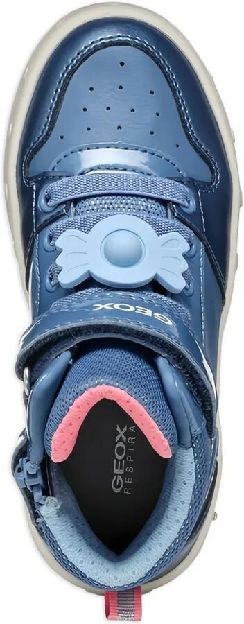 Geox Kids Skylin high-top sneakers Blauw - Foto 4