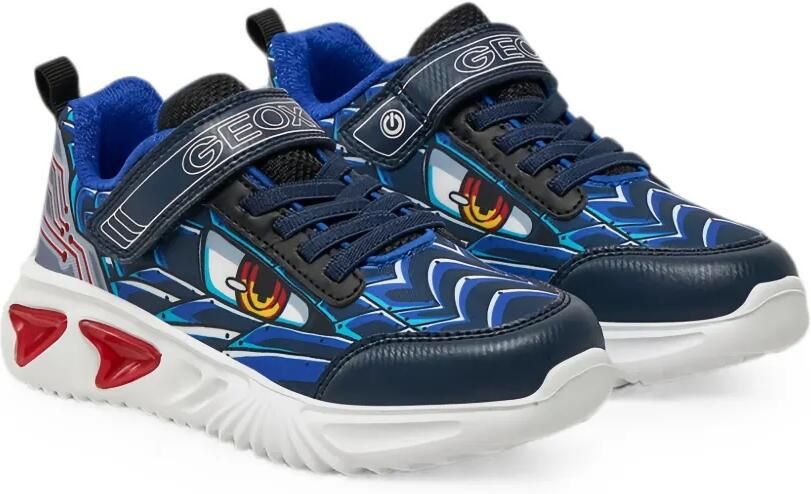 Geox Kids Sneakers met klittenband Blauw