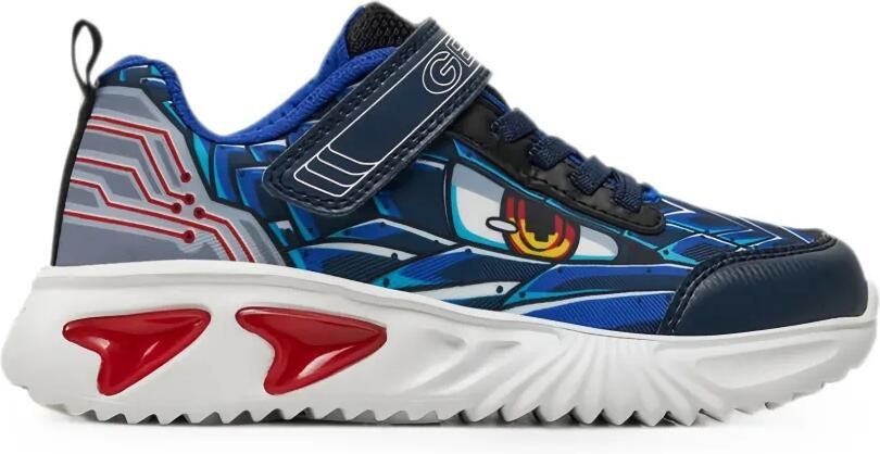 Geox Kids Sneakers met klittenband Blauw - Foto 4
