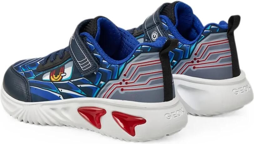 Geox Kids Sneakers met klittenband Blauw - Foto 3