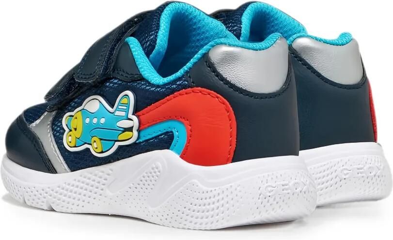 Geox Kids Sneakers met klittenband Blauw - Foto 2