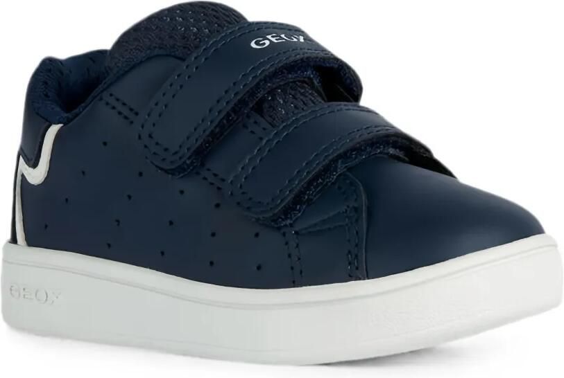 Geox Kids Sneakers met klittenband en geperforeerde details Blauw