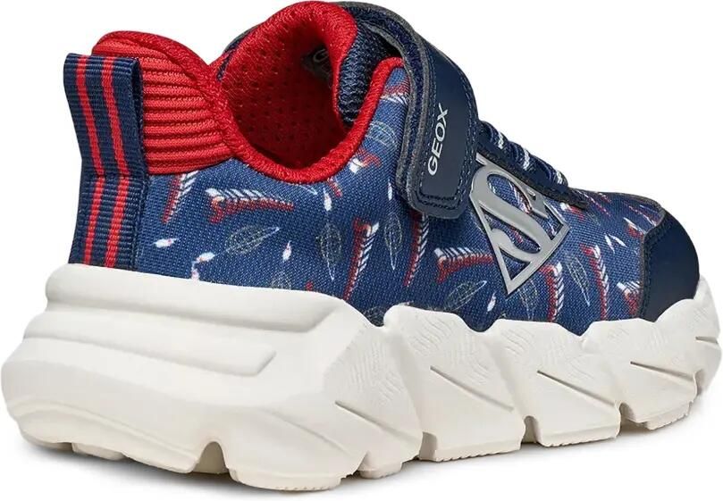 Geox Kids Sneakers met klittenband en Super -print Blauw - Foto 2