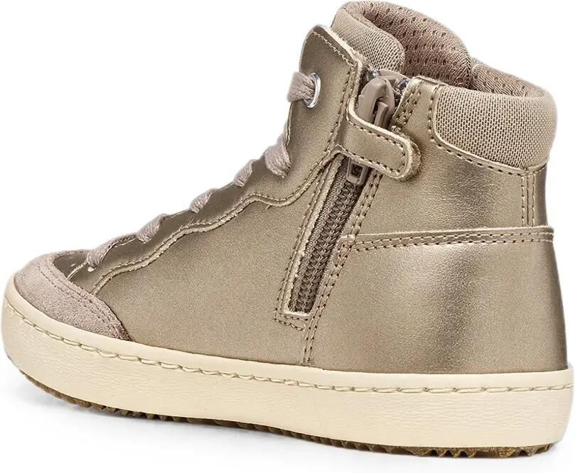 Geox Kids Sneakers met sterpatch en vlakken met glitters Goud - Foto 2