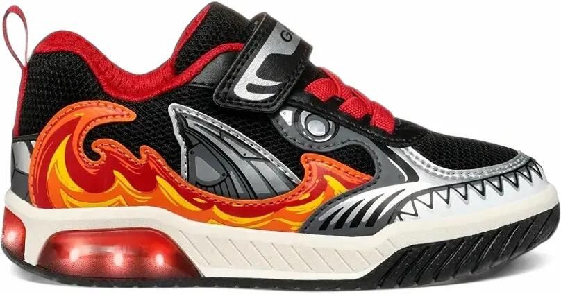 Geox Kids Sneakers met vlam -detail Zwart - Foto 3