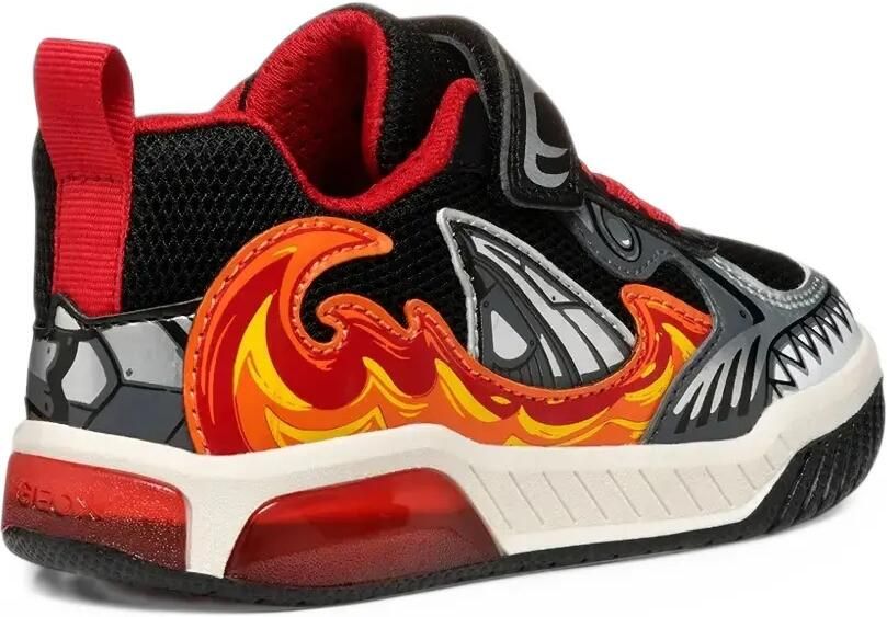Geox Kids Sneakers met vlam -detail Zwart - Foto 2