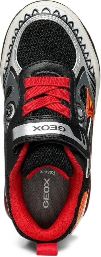 Geox Kids Sneakers met vlam -detail Zwart - Foto 4