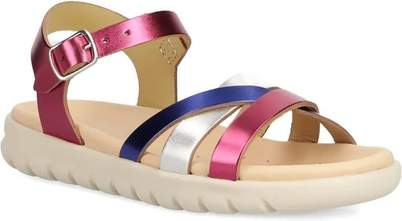 Geox Kids Soleima leren sandalen Roze