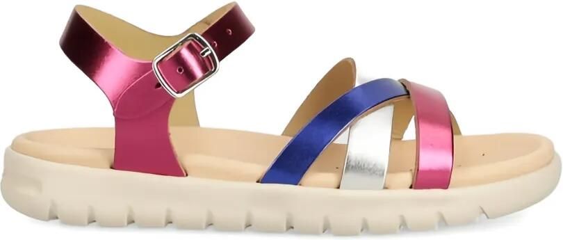 Geox Kids Soleima leren sandalen Roze - Foto 4