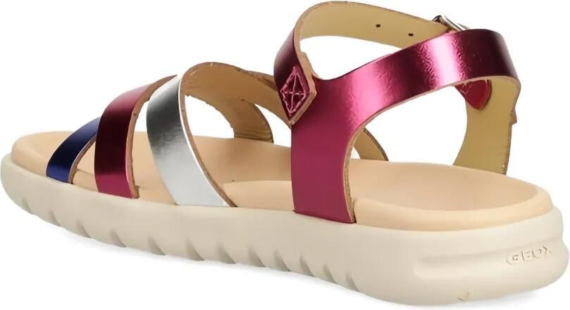 Geox Kids Soleima leren sandalen Roze - Foto 2
