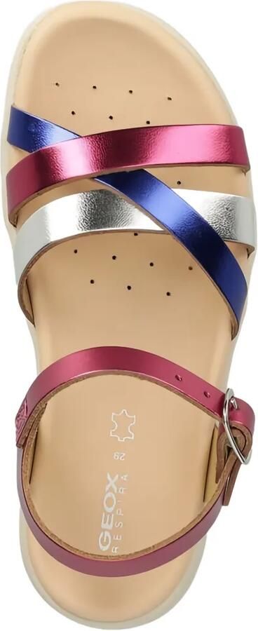 Geox Kids Soleima leren sandalen Roze - Foto 3