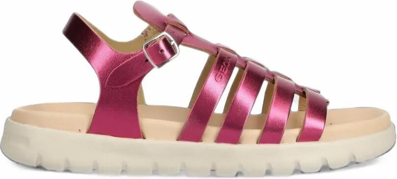 Geox Kids Soleima metallic caged sandals Roze - Foto 4