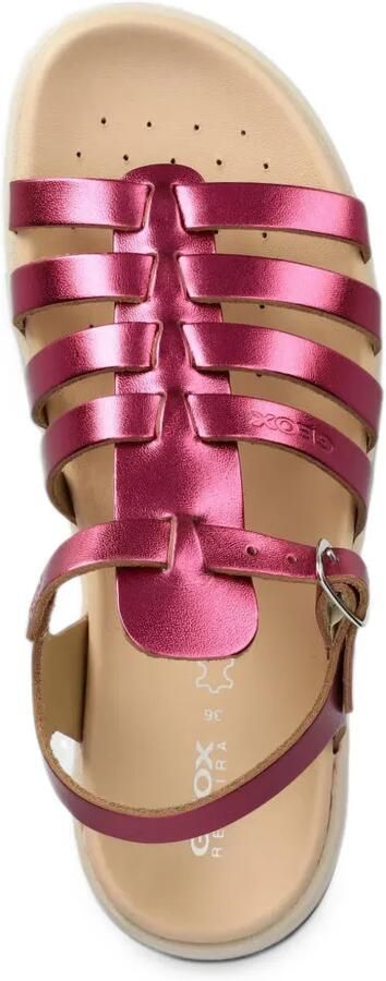 Geox Kids Soleima metallic caged sandals Roze - Foto 3