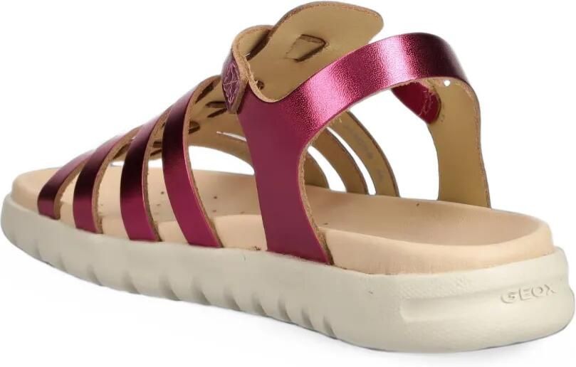 Geox Kids Soleima metallic caged sandals Roze - Foto 2