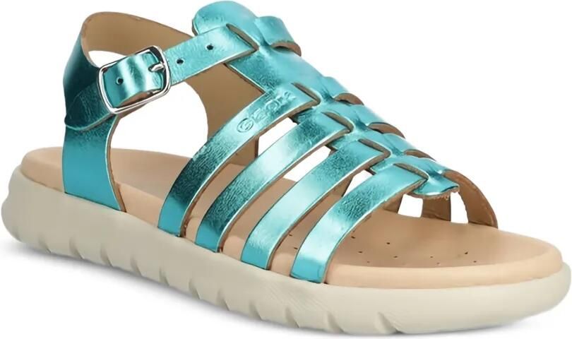 Geox Kids Soleima sandalen met bandjes en gesp Blauw