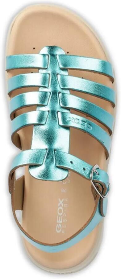 Geox Kids Soleima sandalen met bandjes en gesp Blauw - Foto 3