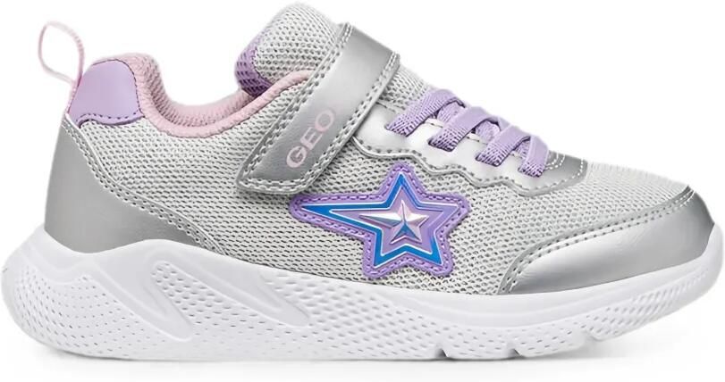 Geox Kids Sprint sneakers met ster-patch Zilver
