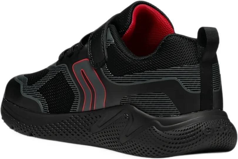 Geox Kids Sprintye panelled touch-strap sneakers Zwart - Foto 2