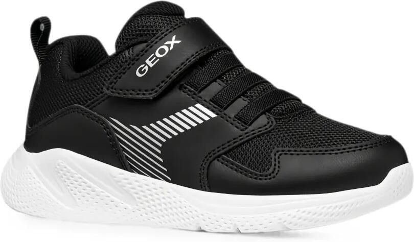 Geox Kids Sprintye sneakers met klittenband en vlakken Zwart