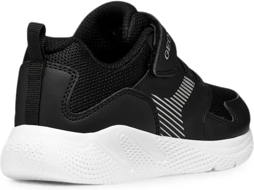 Geox Kids Sprintye sneakers met klittenband en vlakken Zwart - Foto 2